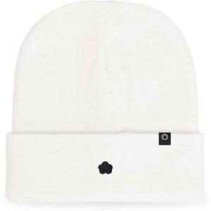 imageDALIX Lil Flower Embroidered Beanie Warm Winter Knit Hat WomenWhite