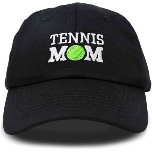 imageDALIX Premium Cap Tennis Mom Hat for Women Hats and CapsBlack