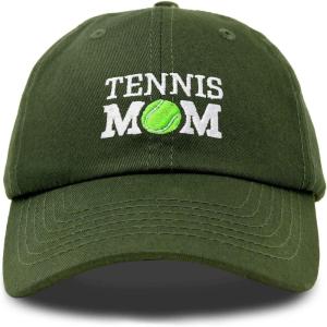 imageDALIX Premium Cap Tennis Mom Hat for Women Hats and CapsOlive