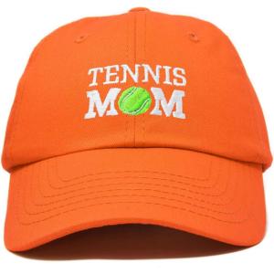 imageDALIX Premium Cap Tennis Mom Hat for Women Hats and CapsOrange
