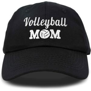 imageDALIX Volleyball Mom Premium Cotton Cap Womens Hats for MomBlack