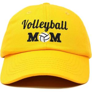imageDALIX Volleyball Mom Premium Cotton Cap Womens Hats for MomGold