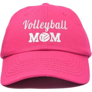 imageDALIX Volleyball Mom Premium Cotton Cap Womens Hats for MomHot Pink