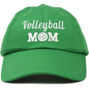 imageDALIX Volleyball Mom Premium Cotton Cap Womens Hats for MomKelly Green