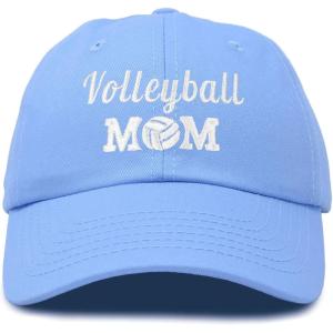 imageDALIX Volleyball Mom Premium Cotton Cap Womens Hats for MomLight Blue