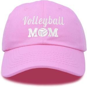imageDALIX Volleyball Mom Premium Cotton Cap Womens Hats for MomLight Pink