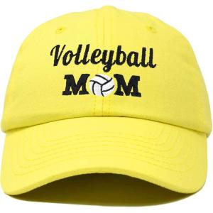 imageDALIX Volleyball Mom Premium Cotton Cap Womens Hats for MomMinion Yellow