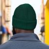 imageDALIX Pigeon Embroidered Beanie Warm Winter Cap Knit Hat MensGreen