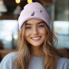 imageDALIX Pigeon Embroidered Beanie Warm Winter Cap Knit Hat MensLavender