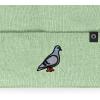 imageDALIX Pigeon Embroidered Beanie Warm Winter Cap Knit Hat MensLight Green