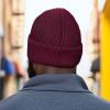imageDALIX Pigeon Embroidered Beanie Warm Winter Cap Knit Hat MensMaroon