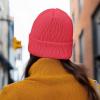 imageDALIX Pigeon Embroidered Beanie Warm Winter Cap Knit Hat MensNeon Pink
