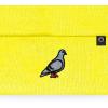 imageDALIX Pigeon Embroidered Beanie Warm Winter Cap Knit Hat MensNeon Yellow