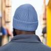 imageDALIX Pigeon Embroidered Beanie Warm Winter Cap Knit Hat MensPeriwinkle