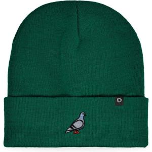 imageDALIX Pigeon Embroidered Beanie Warm Winter Cap Knit Hat MensGreen