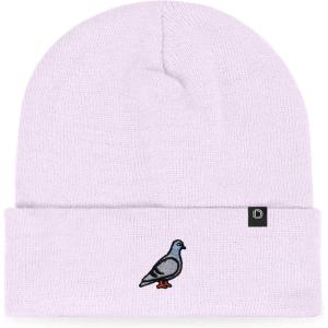 imageDALIX Pigeon Embroidered Beanie Warm Winter Cap Knit Hat MensLavender