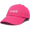 imageDALIX Babe Embroidered Cotton Baseball Cap Adjustable Dad Hat WomensHot Pink