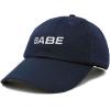 imageDALIX Babe Embroidered Cotton Baseball Cap Adjustable Dad Hat WomensNavy Blue