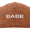 imageDALIX Babe Embroidered Cotton Baseball Cap Adjustable Dad Hat WomensWashed Orange