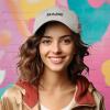 imageDALIX Babe Embroidered Cotton Baseball Cap Adjustable Dad Hat WomensWashed Stone White
