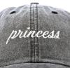 imageDALIX Princess Baseball Cap Womens Dad Hat VintageBlack