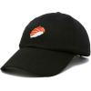 imageDALIX Salmon Nigiri Embroidered Sushi Cotton Dad Hat Baseball Cap Adjustable WomensBlack