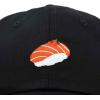 imageDALIX Salmon Nigiri Embroidered Sushi Cotton Dad Hat Baseball Cap Adjustable WomensBlack
