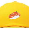 imageDALIX Salmon Nigiri Embroidered Sushi Cotton Dad Hat Baseball Cap Adjustable WomensGold