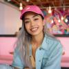 imageDALIX Salmon Nigiri Embroidered Sushi Cotton Dad Hat Baseball Cap Adjustable WomensHot Pink