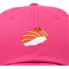 imageDALIX Salmon Nigiri Embroidered Sushi Cotton Dad Hat Baseball Cap Adjustable WomensHot Pink