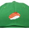 imageDALIX Salmon Nigiri Embroidered Sushi Cotton Dad Hat Baseball Cap Adjustable WomensKelly Green