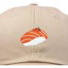 imageDALIX Salmon Nigiri Embroidered Sushi Cotton Dad Hat Baseball Cap Adjustable WomensKhaki