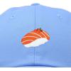 imageDALIX Salmon Nigiri Embroidered Sushi Cotton Dad Hat Baseball Cap Adjustable WomensLight Blue