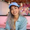 imageDALIX Salmon Nigiri Embroidered Sushi Cotton Dad Hat Baseball Cap Adjustable WomensLight Blue