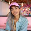 imageDALIX Salmon Nigiri Embroidered Sushi Cotton Dad Hat Baseball Cap Adjustable WomensLight Pink