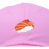 imageDALIX Salmon Nigiri Embroidered Sushi Cotton Dad Hat Baseball Cap Adjustable WomensLight Pink