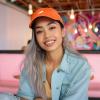 imageDALIX Salmon Nigiri Embroidered Sushi Cotton Dad Hat Baseball Cap Adjustable WomensOrange