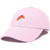 imageDALIX Salmon Nigiri Embroidered Sushi Cotton Dad Hat Baseball Cap Adjustable WomensWashed Pink