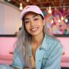 imageDALIX Salmon Nigiri Embroidered Sushi Cotton Dad Hat Baseball Cap Adjustable WomensWashed Pink
