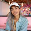 imageDALIX Salmon Nigiri Embroidered Sushi Cotton Dad Hat Baseball Cap Adjustable WomensWhite