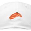 imageDALIX Salmon Nigiri Embroidered Sushi Cotton Dad Hat Baseball Cap Adjustable WomensWhite