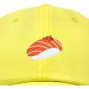 imageDALIX Salmon Nigiri Embroidered Sushi Cotton Dad Hat Baseball Cap Adjustable WomensYellow