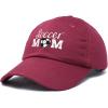 imageDALIX Soccer Mom Baseball Cap Womens Dad Hats Adjustable Hat Mothers DayMaroon