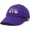 imageDALIX Soccer Mom Baseball Cap Womens Dad Hats Adjustable Hat Mothers DayPurple