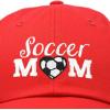imageDALIX Soccer Mom Baseball Cap Womens Dad Hats Adjustable Hat Mothers DayRed