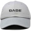 imageDALIX Babe Embroidered Cotton Baseball Cap Adjustable Dad Hat WomensGray