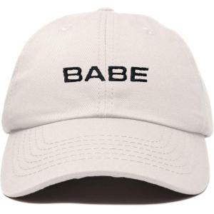 imageDALIX Babe Embroidered Cotton Baseball Cap Adjustable Dad Hat WomensBeige