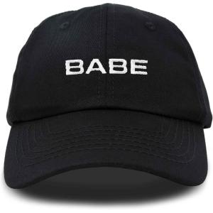 imageDALIX Babe Embroidered Cotton Baseball Cap Adjustable Dad Hat WomensBlack