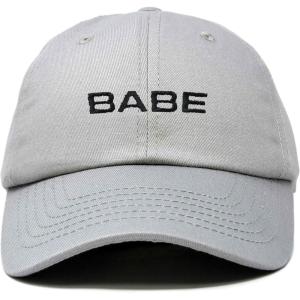 imageDALIX Babe Embroidered Cotton Baseball Cap Adjustable Dad Hat WomensGray