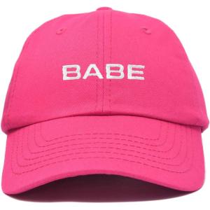 imageDALIX Babe Embroidered Cotton Baseball Cap Adjustable Dad Hat WomensHot Pink